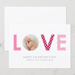 Polkadots & Stripes Pink/Red Invitation