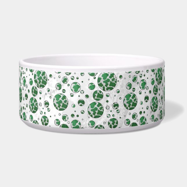 Polks Dot Cow Green and White Print (Right)