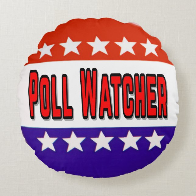Poll Watcher Round Cushion (Front)