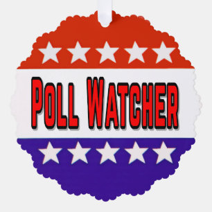 Poll Watcher Tree Decoration Card