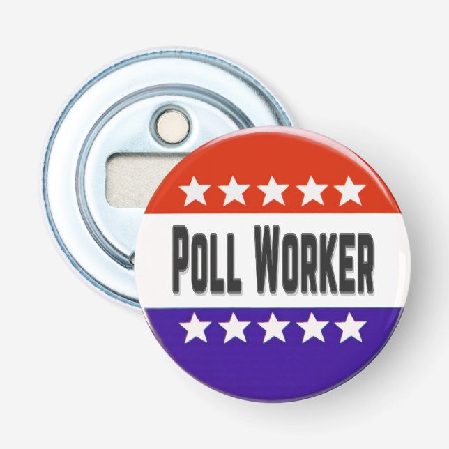 Poll Worker Bottle Opener (Front)