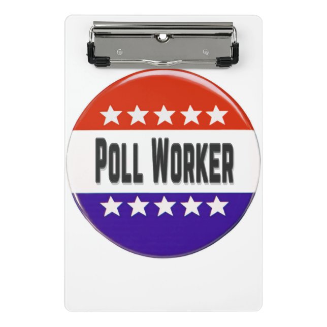 Poll Worker Mini Clipboard (Front)