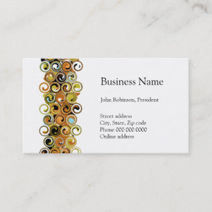 Pollack Swirl bus. card