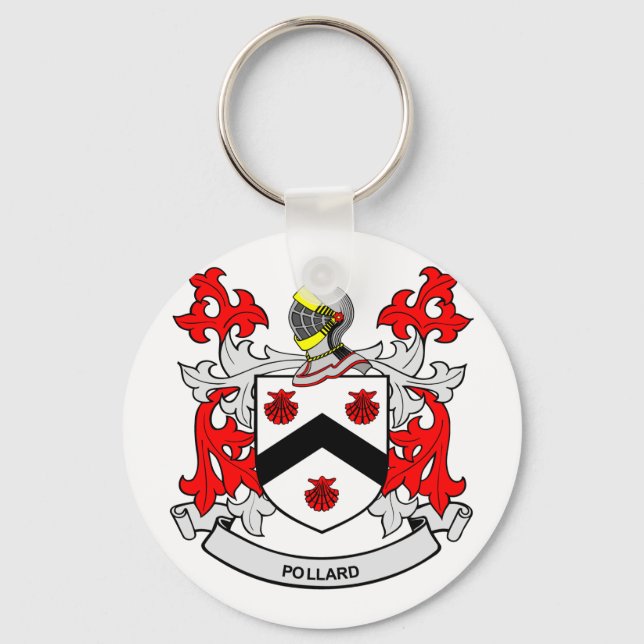 POLLARD Coat of Arms Key Ring (Front)