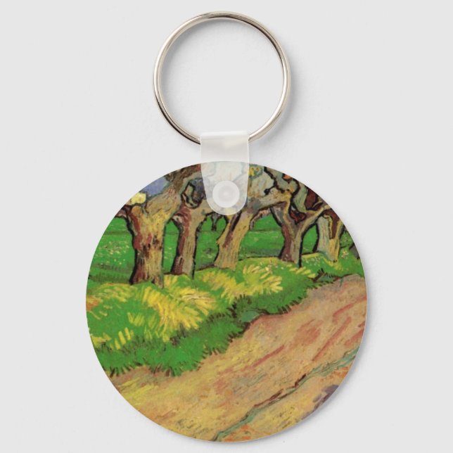 Pollard Willows by Vincent van Gogh Key Ring (Front)