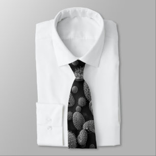 Pollen Grains Black and White Image Tie