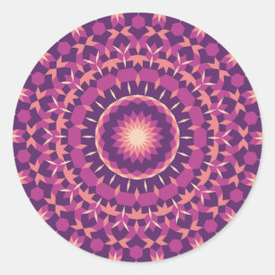 Pollen Tiling Pattern Classic Round Sticker