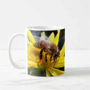 Pollinating honey bees mug