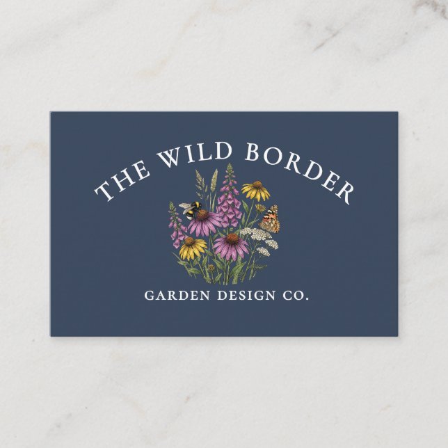 Pollinator Friendly Garden Designer Business Card (Front)