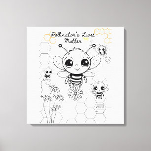 Pollinator's Lives Matter Canvas Print