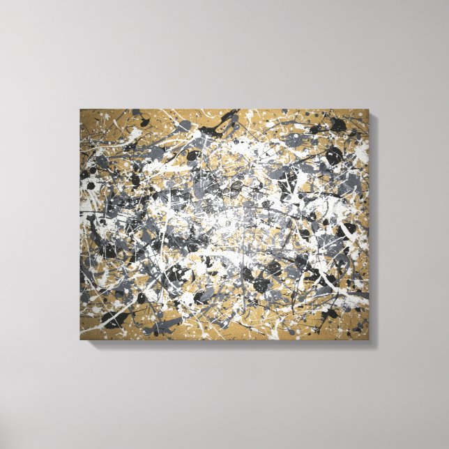 Pollock Reproduction Canvas Print (Front)