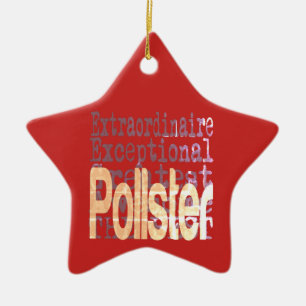 Pollster Extraordinaire Ceramic Tree Decoration