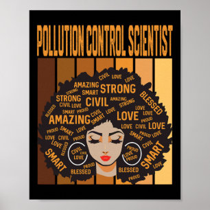 Pollution Control Scientist Black History Month Pr Poster