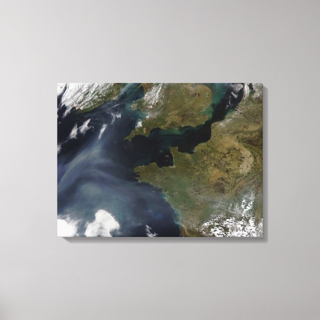 Pollution off France Canvas Print (Front)