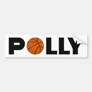 Polly Basketball Bumper Sticker