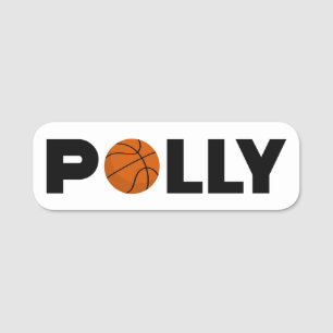 Polly Basketball Name Tag