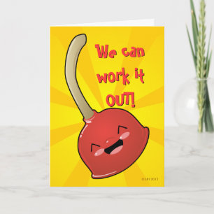 Polly Plunger Greeting Card