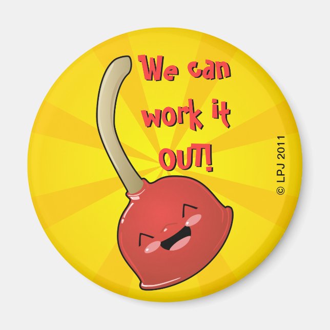 Polly Plunger Magnet (Front)