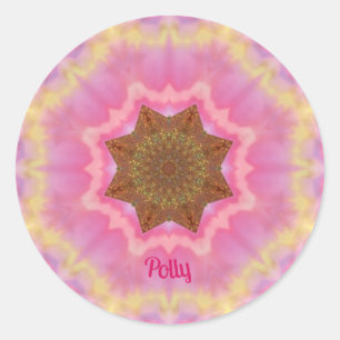 POLLY ~ Pretty In Pink sticker personalised