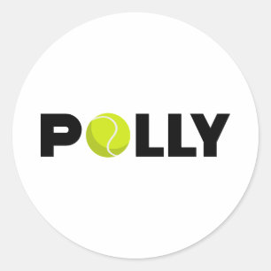 Polly Tennis Classic Round Sticker