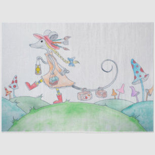 Polly The Mouse III Kids Tissue Paper