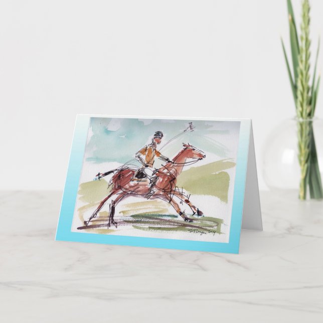 Polo blank greeting card w/ white envelope (Front)