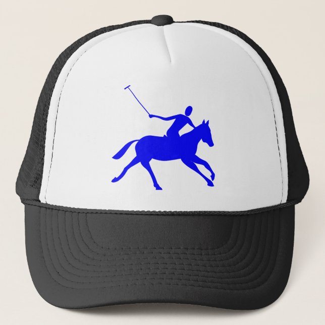 Polo - Blue Trucker Hat (Front)
