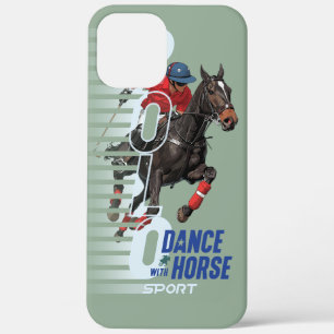 Polo Championship Equestrian Rider Dance w/ Horse iPhone 12 Pro Max Case