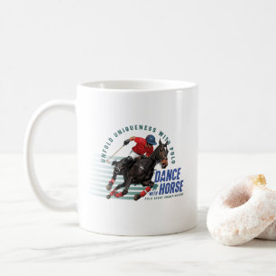 Polo Championship Equestrian Rider Dance w/ Horse Coffee Mug