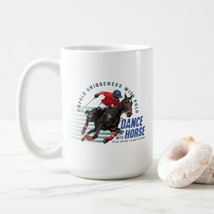 Polo Championship Equestrian Rider Dance w/ Horse Coffee Mug