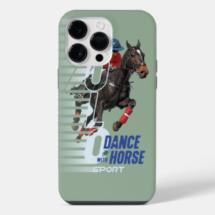 Polo Championship Equestrian Rider Dance w/ Horse iPhone 14 Pro Max Case
