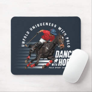 Polo Championship Equestrian Rider Dance w/ Horse Mouse Mat