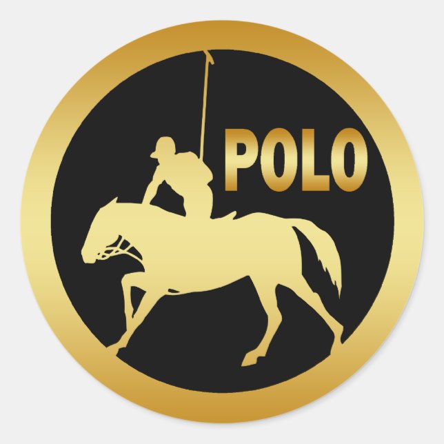 POLO CLASSIC ROUND STICKER (Front)