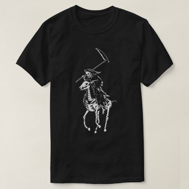 Polo Grim Reaper Vintage Death T-Shirt (Design Front)
