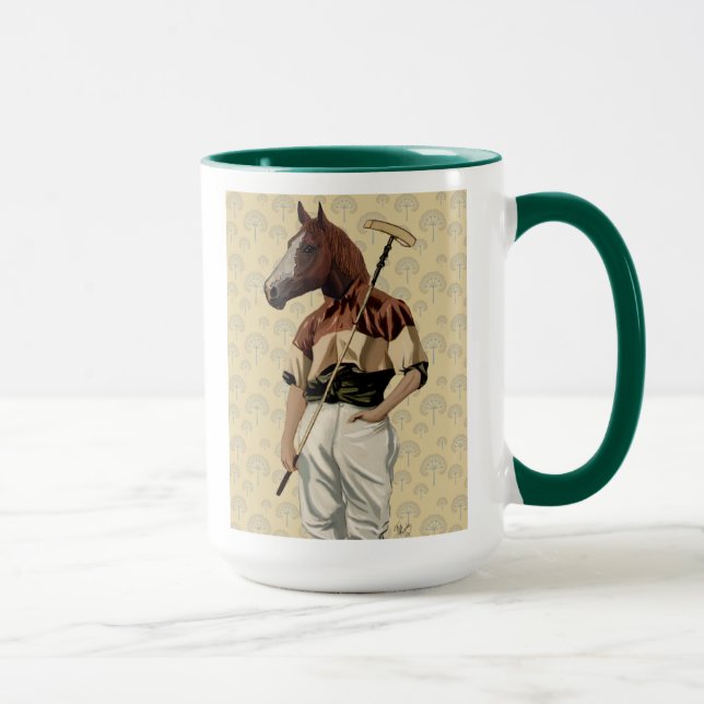 Polo Horse Portrait Mug (Right)