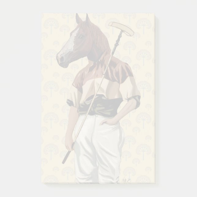 Polo Horse Portrait Post-it Notes (Front)