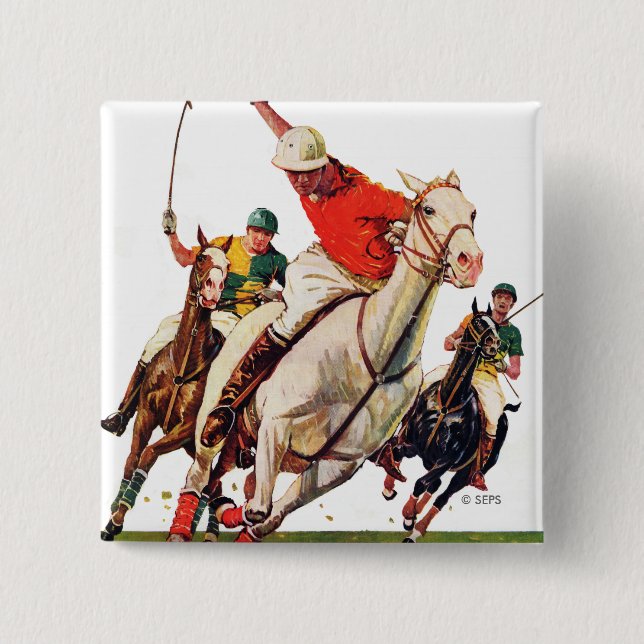 Polo Match 15 Cm Square Badge (Front)
