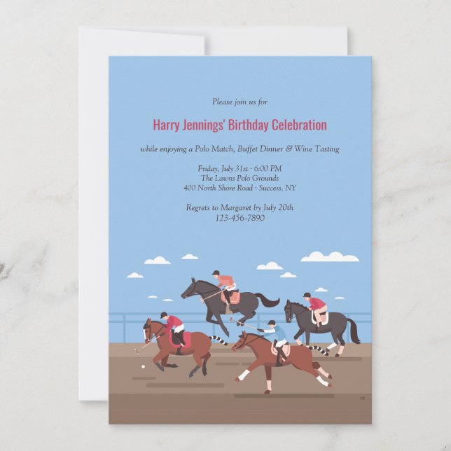 Polo Match Invitation (Front)