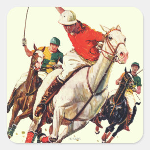 Polo Match Square Sticker