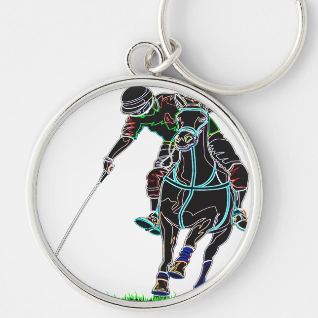 POLO ONE HORSE KEY RING (Front)