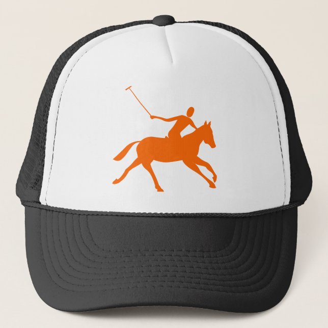 Polo - Orange Trucker Hat (Front)