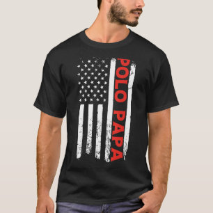 Polo Papa American Flag Father's Day Men's