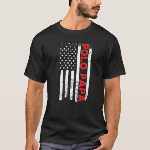 Polo Papa American Flag Father's Day Men's