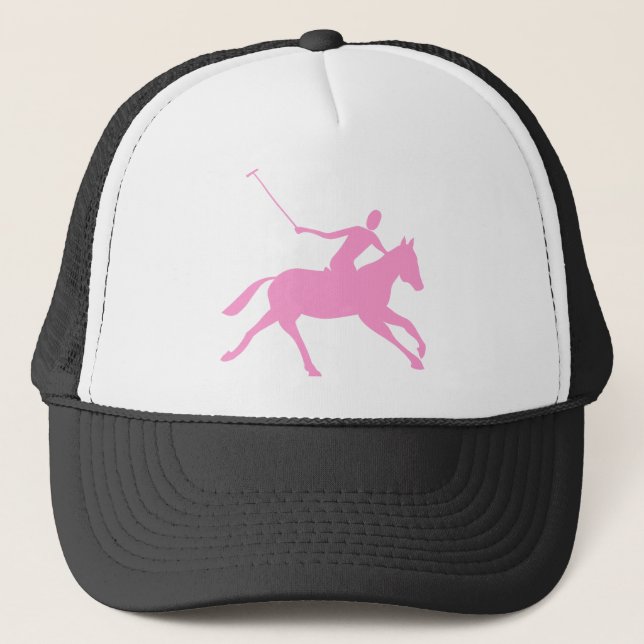 Polo - Pink Trucker Hat (Front)