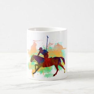 Polo player coffee mug