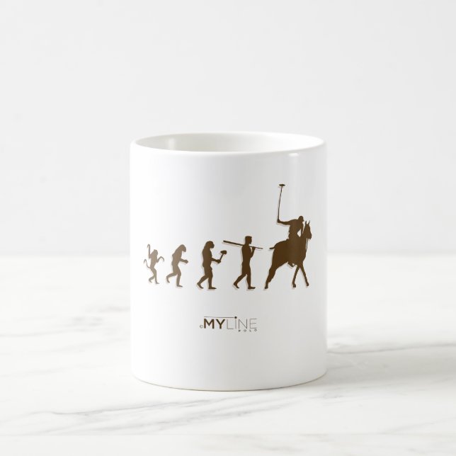 Polo Player Evolution Coffee Mug (Center)