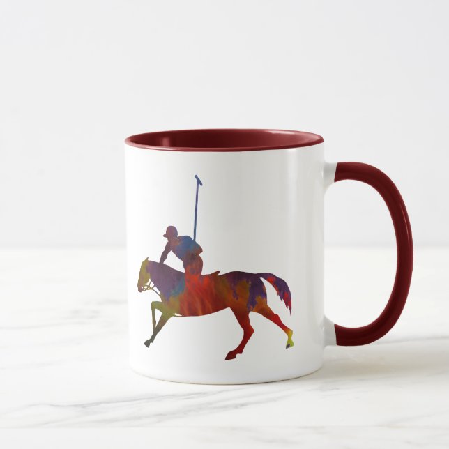 Polo player mug (Right)