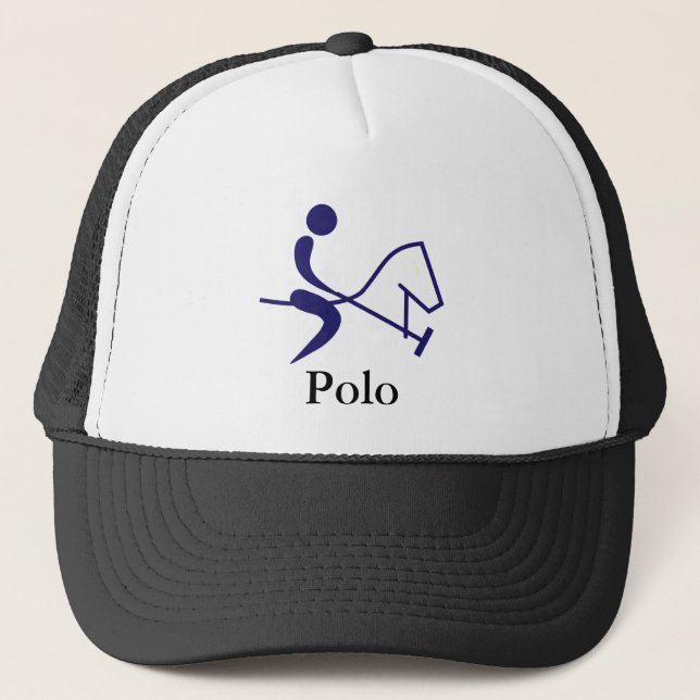 Polo Player - Polo Baseball Cap - Hat (Front)