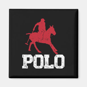 Polo Players Horseback Riding Horse Equestrian Spo Magnet