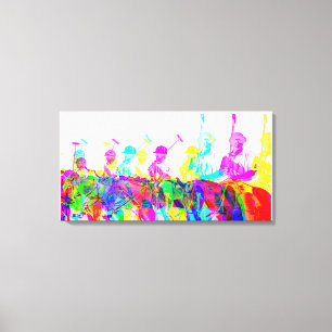 Polo Players Wall Art Canvas Print